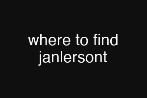 where to find janlersont